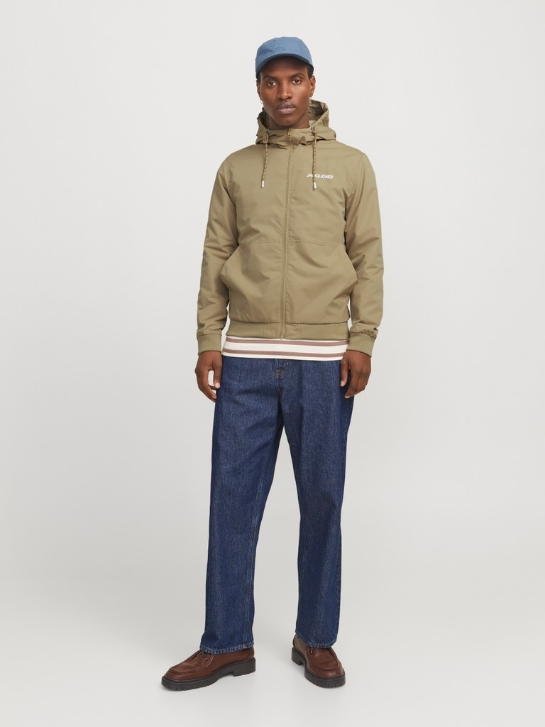 Jack & Jones Jack Jones Erkek Kapüşonlu Bomber Ceket Mont 12200208 görsel 3