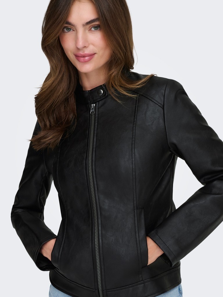 Jdy Only Jdy Bayan Siyah Deri Ceket 15241382 görsel 4