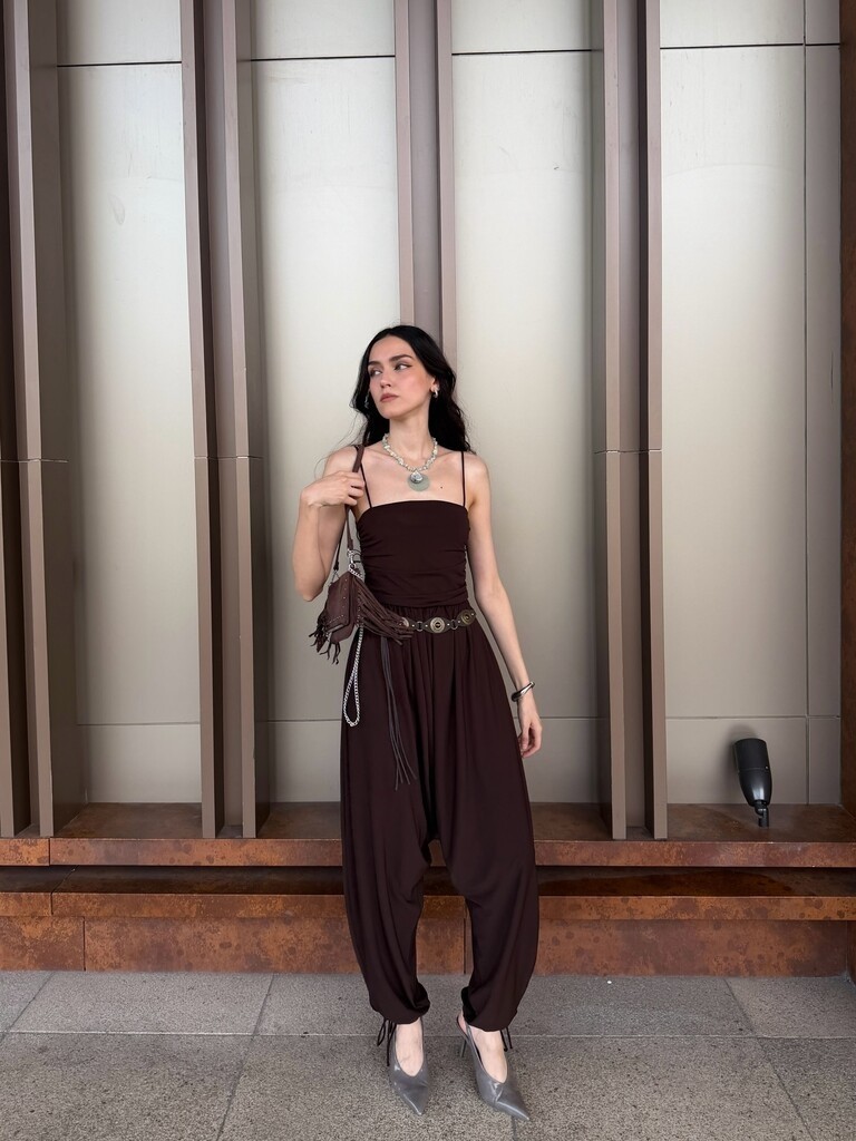 Allbucks Bershka, Askılı Şalvar Tulum ABBRS00018 görsel 3
