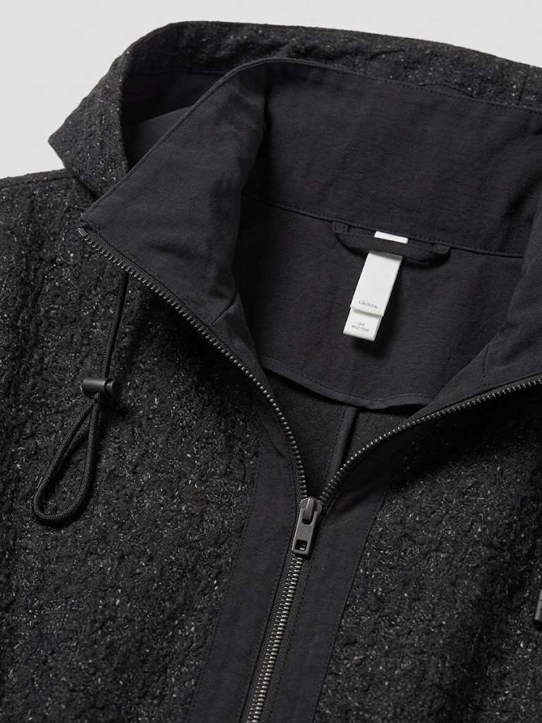 On Triko kapüşonlu Taş Parıltı Işlemeli Beli Büzgülü Mont 10721 görsel 6