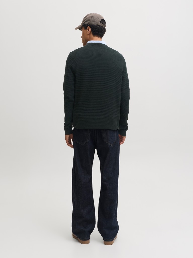 Jack & Jones Jack Jones Erkek Örgü Pamuklu Kazak 12295909 görsel 4