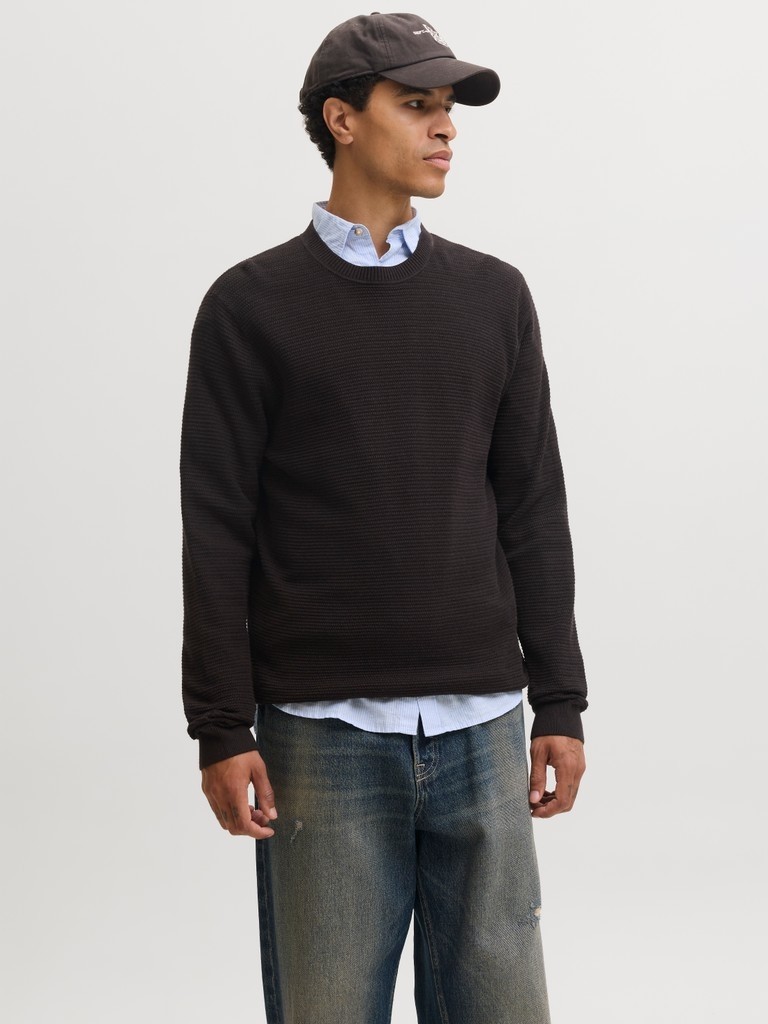 Jack & Jones Jack Jones Erkek Örgü Pamuklu Kazak 12295909 görsel 3