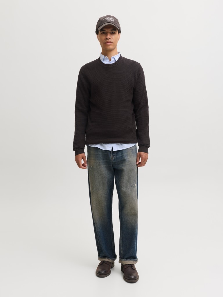 Jack & Jones Jack Jones Erkek Örgü Pamuklu Kazak 12295909 görsel 4