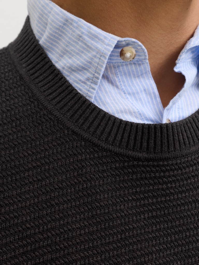 Jack & Jones Jack Jones Erkek Örgü Pamuklu Kazak 12295909 görsel 5