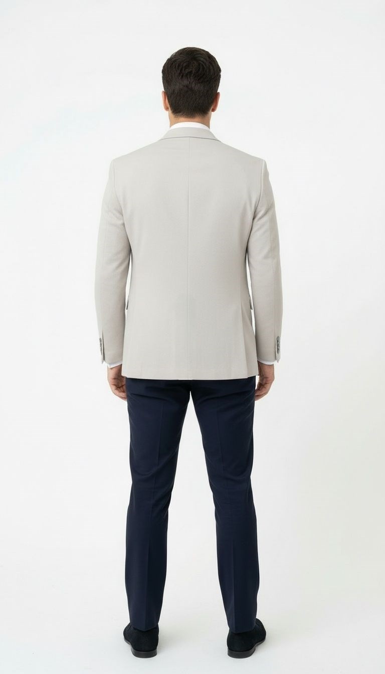 Plus Scorpion Taş Rengi Slim Fit Erkek Blazer Ceket, Modern Ofis & Davet Stili görsel 3