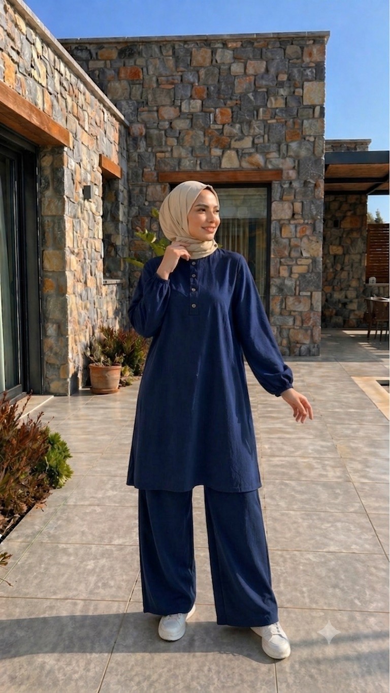 Leyo Tekstil Tunik Pantolon Takım görsel 5