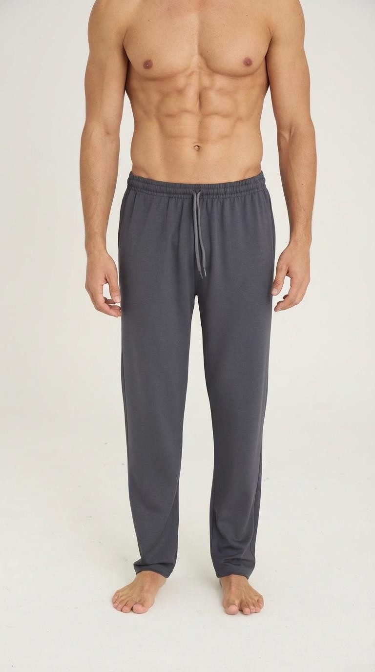 Kly Erkek Füme Tek Alt Pijama Altı Rahat Kesim Konforlu Yapı C6T4N01
