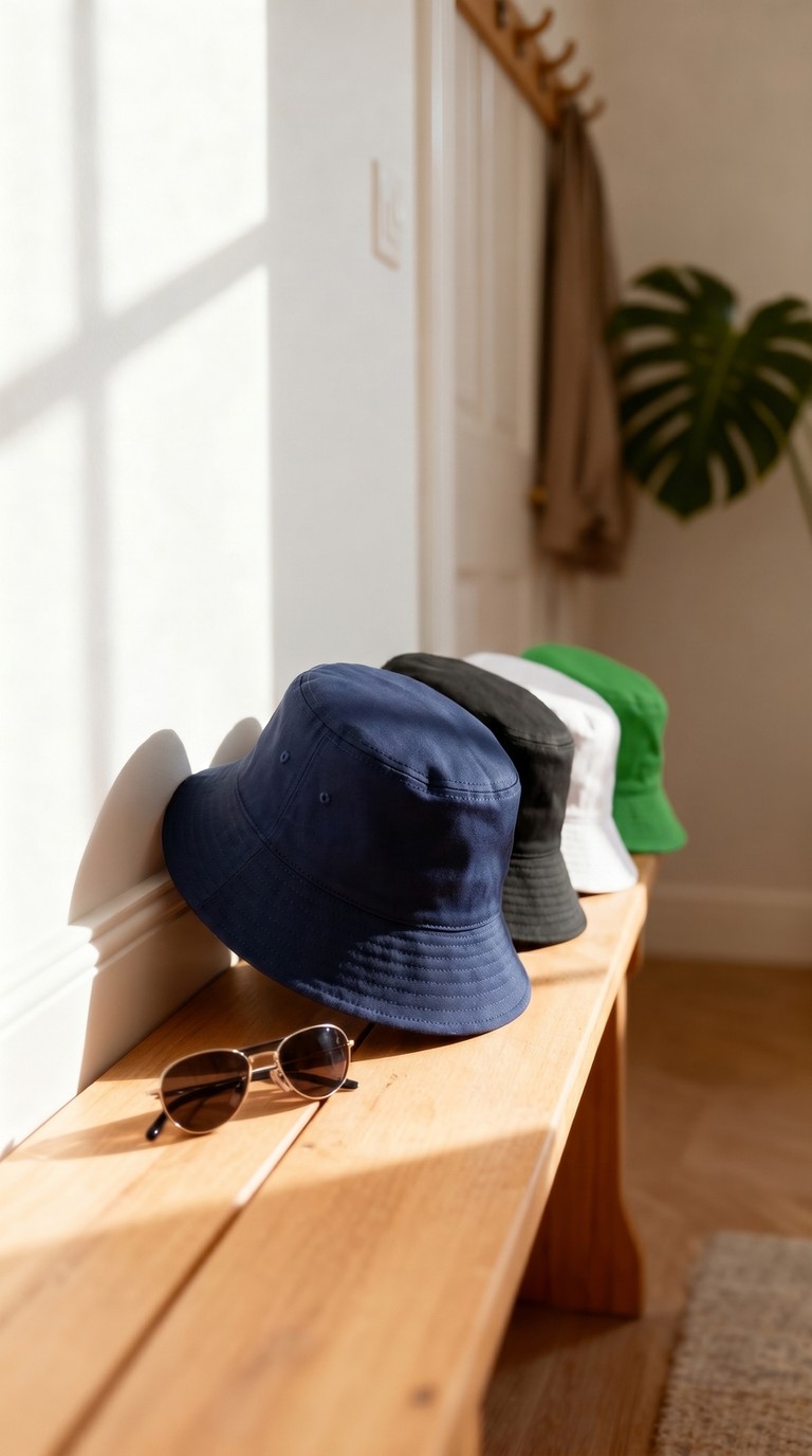 Gg Glow Bucket Şapka Yazlık Balıkçı Kova Şapka Unisex Erkek Kadın Bucket Hat görsel 5