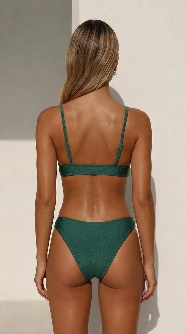 Deep Beach Üçgen bralet bikini takım görsel 7