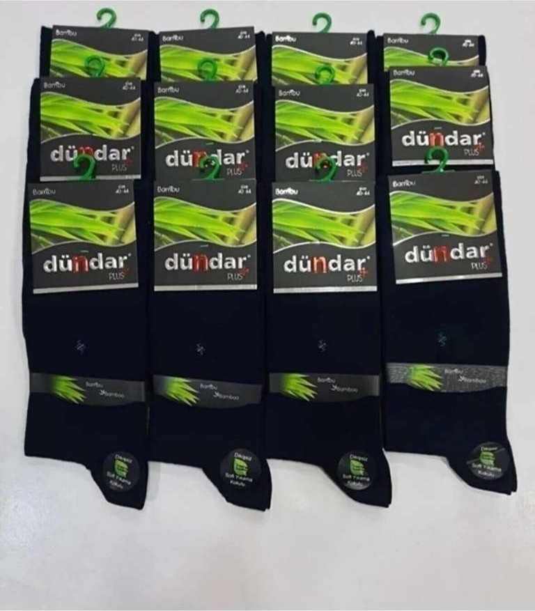 Dündar 12'li Bambu Erkek Çorap Dikişsiz Solmaz görsel 3