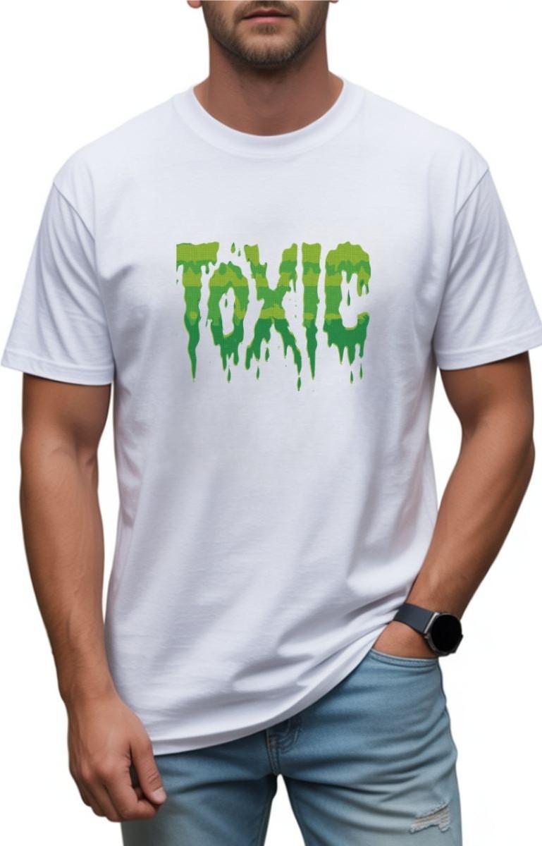 Fantastik Store Unisex Oversize Baskılı T-Shirt Pamuklu Süprem Kumaş Bisiklet Yakalı Kısa Kollu