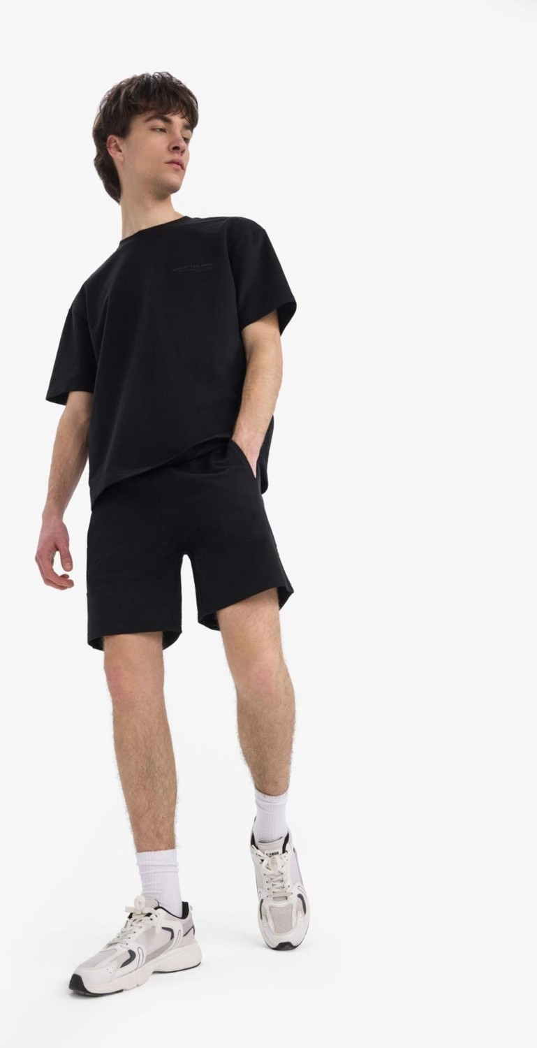 DeFacto Slim Fit Dar Paça Basic Şort B8674AX25SP görsel 7