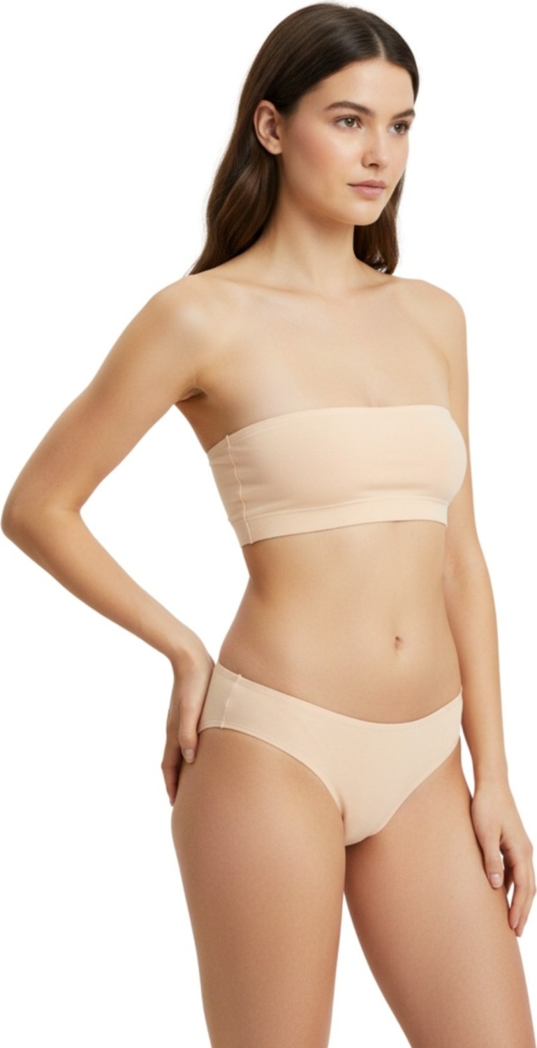 Sensu Kadın Günlük Pamuklu Külot Ten Bikini Model 5'li Paket KTS1058 görsel 2