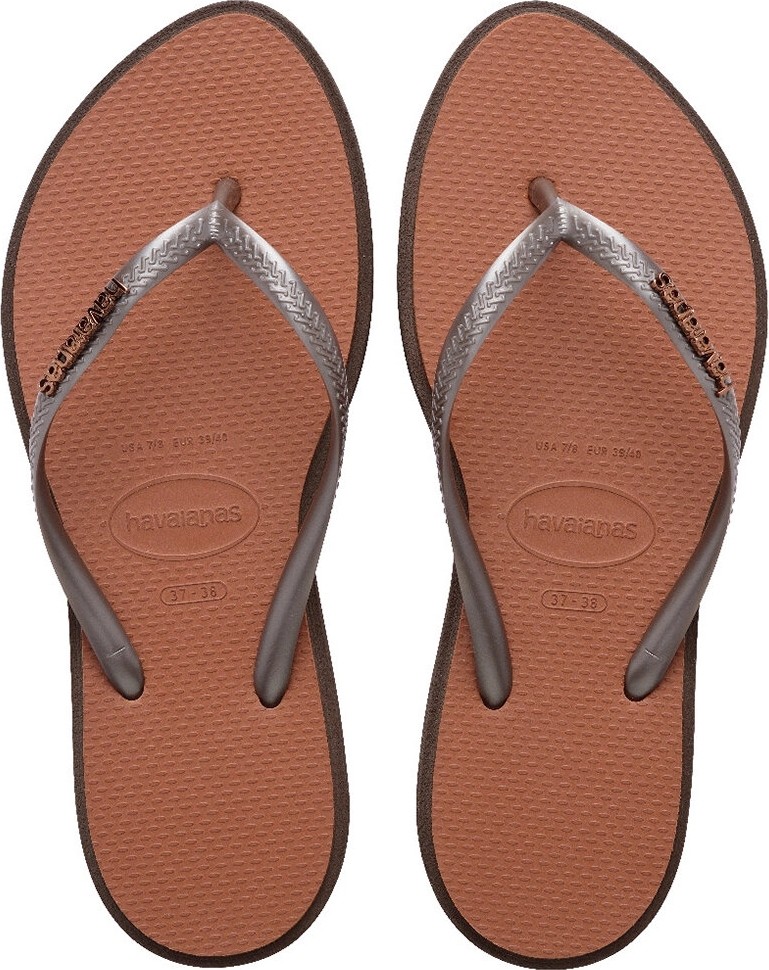 Havaianas Slim Point Dark Brown Kadın Terlik 41-42 görsel 8