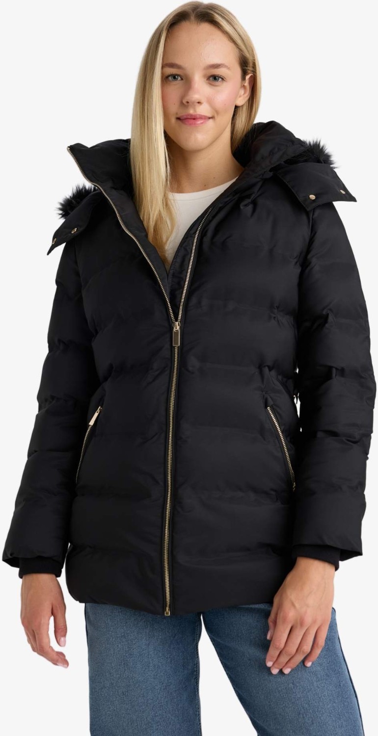 DeFacto Sıcak Tutan Su İtici Regular Fit Kapüşonlu Parka F7424AX26SP görsel 3