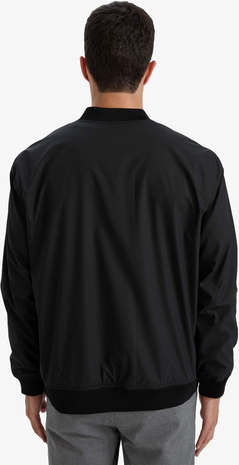 DeFacto Su İtici Slim Fit Bomber Kolej Yaka Fermuarlı Çift Cepli Mevsimlik Mont D7319AX26SP görsel 7