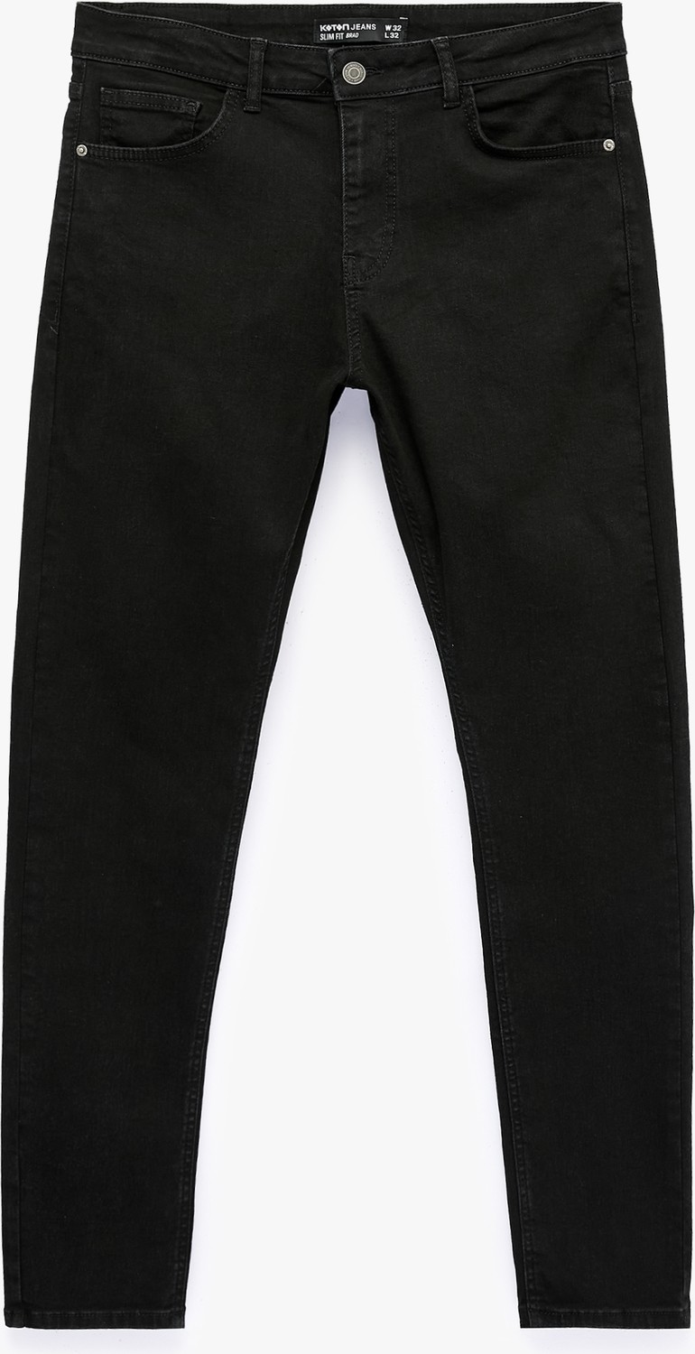 Koton Normal Bel Pamuklu Cepli Slim Fit Jean Pantolon - Brad Jean