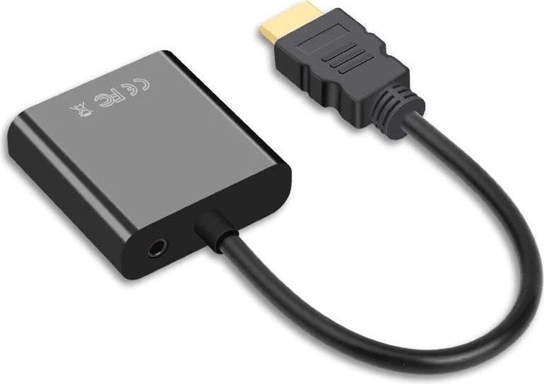 Aesco HDMI To VGA Ses Destekli Monitör Dönüştürücü Kablo Çevirici Adaptör görsel 3