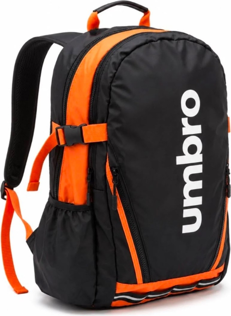Umbro Cleo Backpack Siyah/turuncu Su Itici, Reflektörlü Spor Sırt Çantası, Okul Çantası - TT0044 görsel 2