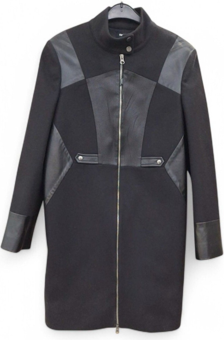 PATRIZIA PEPE ÇIKARILABİLİR TÜL DETAYLI 38 / M - L/40 CAMEL KRUVAZE YAKALI KAŞE PALTO KABAN