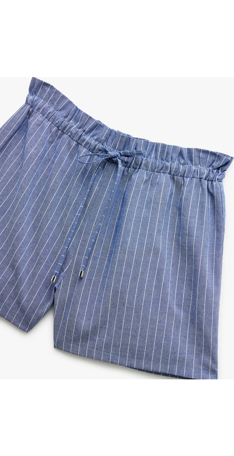 Koton Viskon Karışımlı Beli Bağcıklı Mini Boxer Şort görsel 5