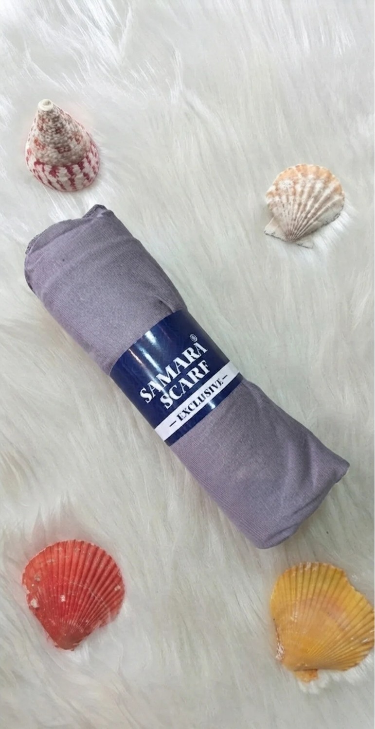 Samara Scarf Luxury Penye Şal - Kadın Tesettür Jersey Hijab Lycra Shawl