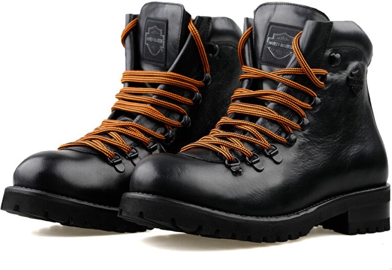 Harley Davidson 026M100060 Notley Black Deri Erkek Günlük Bot 026M100060 görsel 3