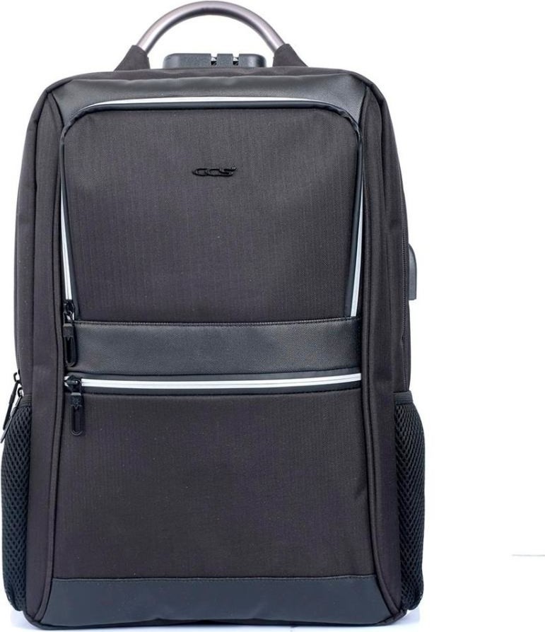 Ççs 51309 Kilitli Laptop Korumalı Usb Sırt Çantası Siyah