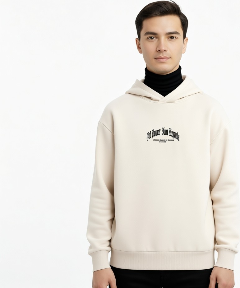 DeFacto Pamuklu Boxy Fit Kapüşonlu Baskılı Sweatshirt F8189AX26SP görsel 6