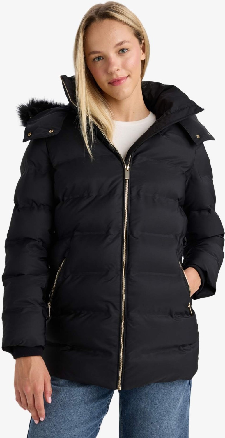 DeFacto Sıcak Tutan Su İtici Regular Fit Kapüşonlu Parka F7424AX26SP görsel 4