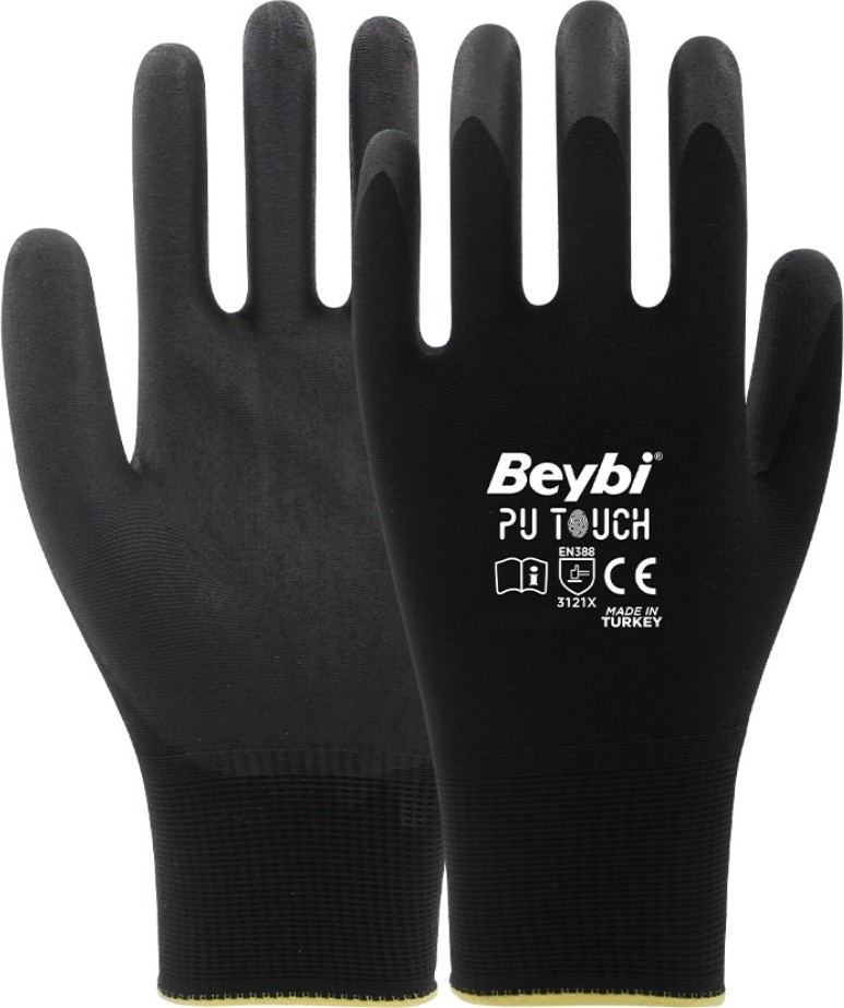TeknoKapsül Poliüretan Polyester Iş Eldiveni - 12'li Paket görsel 4