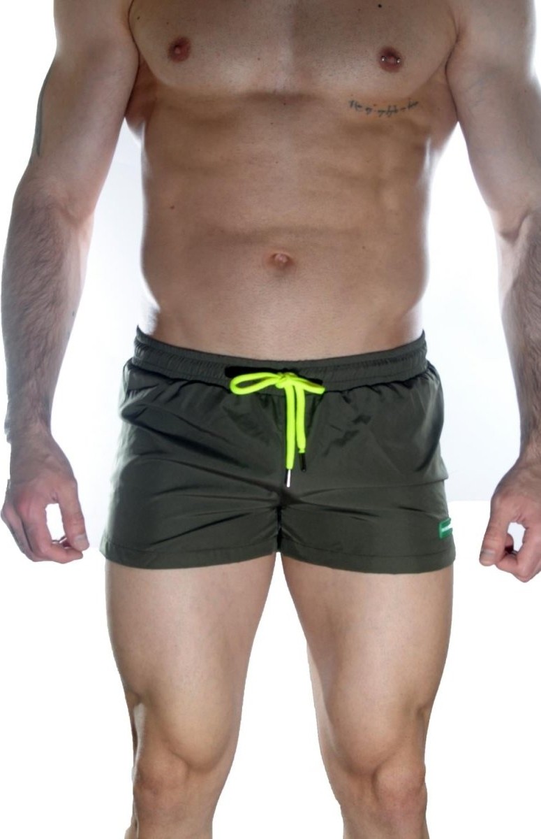 Beruflic Erkek Yeşil Mini Mayo Short Under Moda