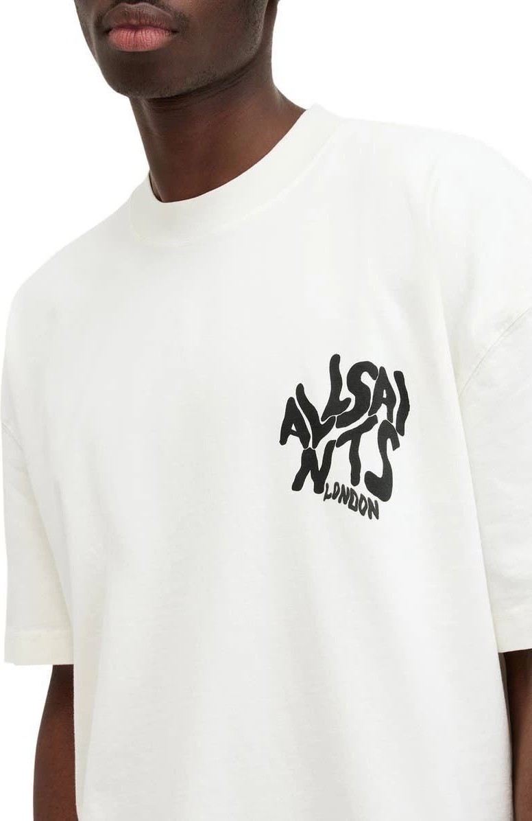 Fantastik Store Erkek Tişört Baskılı Oversize Kısa Kol T-Shirt - Beyaz görsel 3