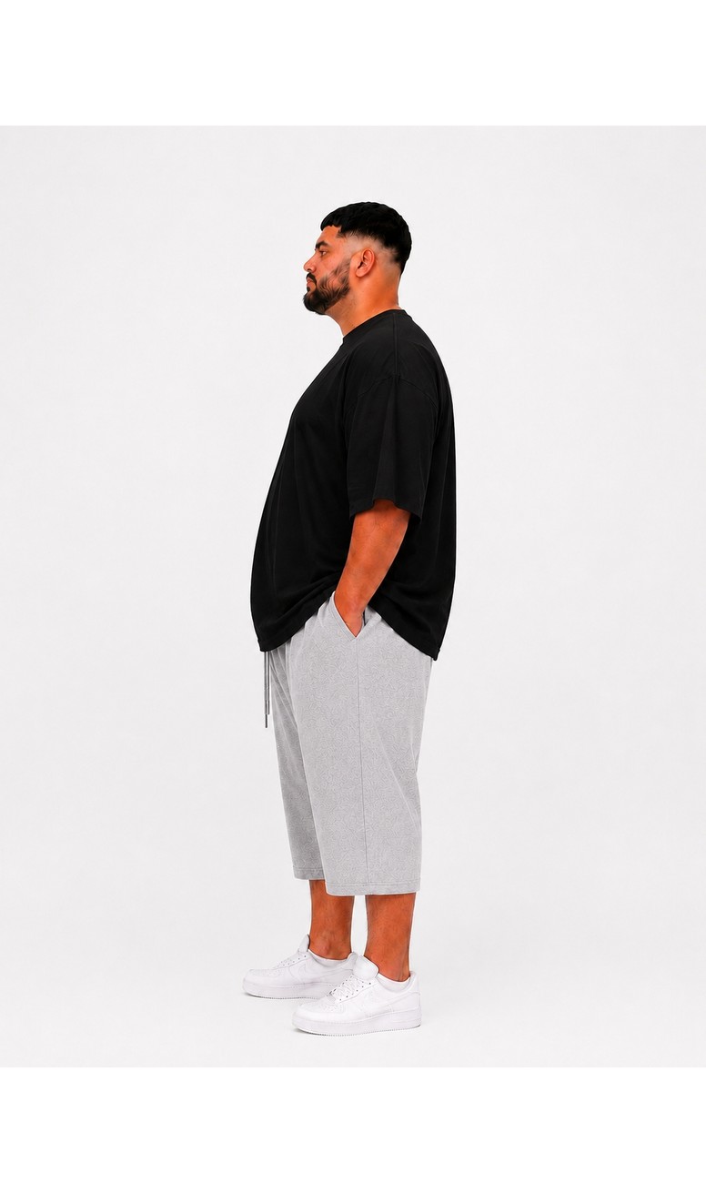 Limitless Wear Erkek Büyük Beden Şort 3xl-6xl Rahat Kesim Diz Altı Günlük Şort görsel 7