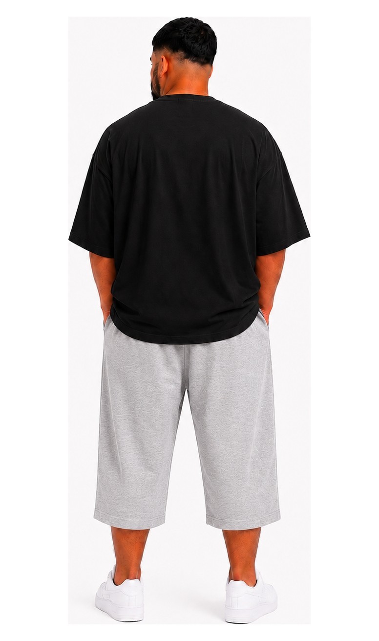 Limitless Wear Erkek Büyük Beden Şort 3xl-6xl Rahat Kesim Diz Altı Günlük Şort görsel 8