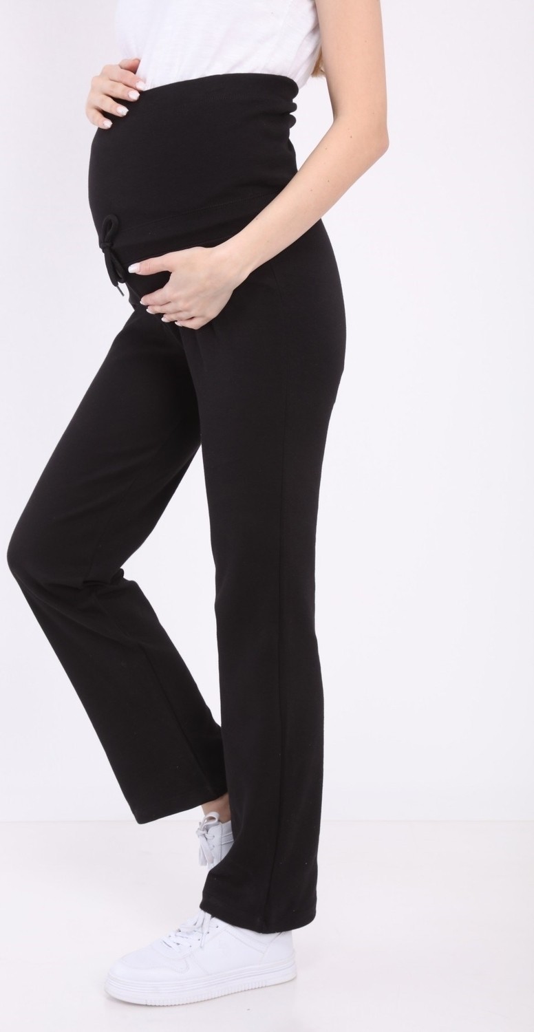 Luvmabelly MYRA8500 Beli Ayarlanabilir Hamile Günlük Ev Pantolonu -Siyah