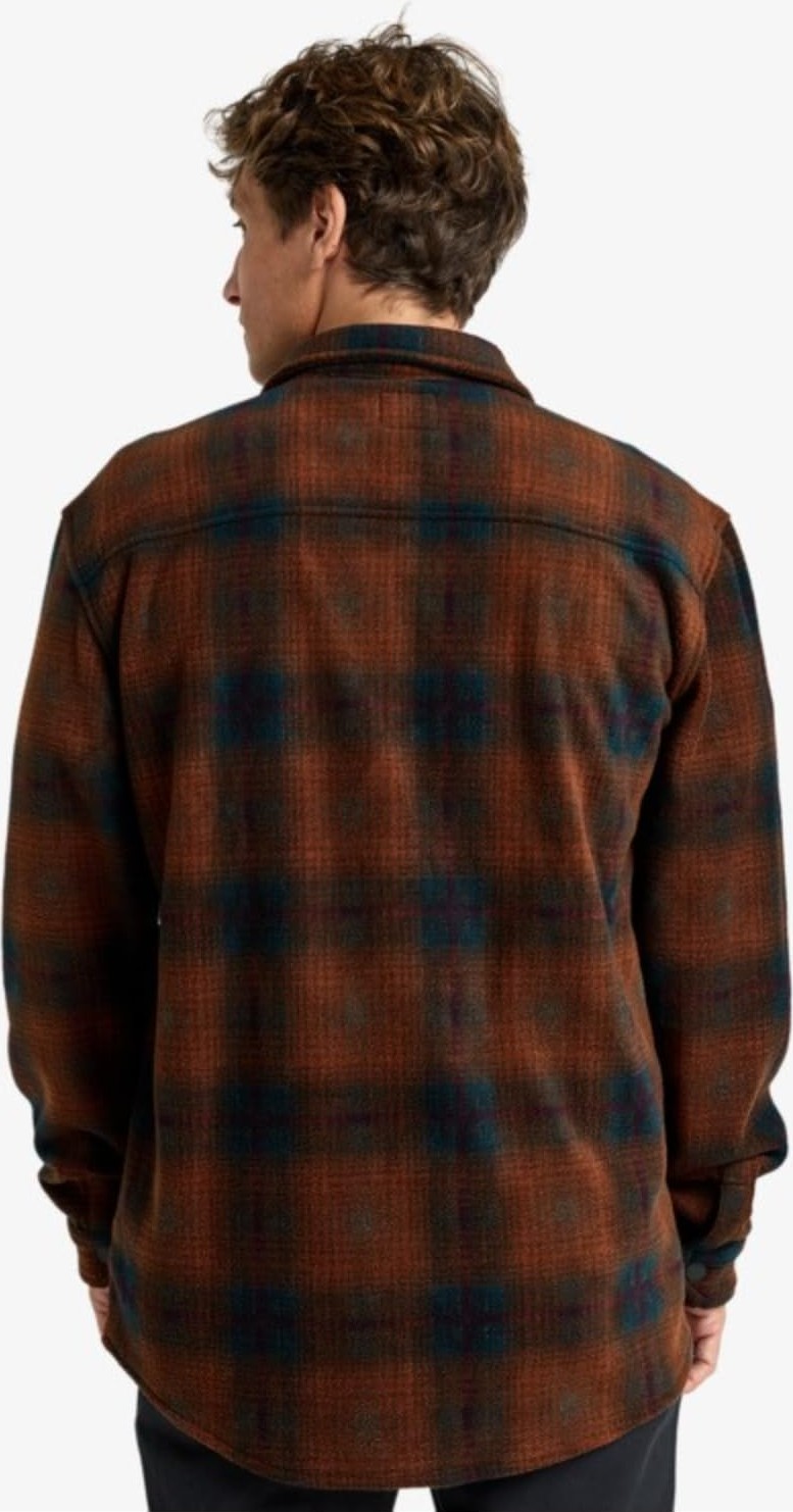 Die Grup Bıllabong EBYFT00145 Furnace Flannel Erkek Polar Gömlek Kahverengi görsel 4