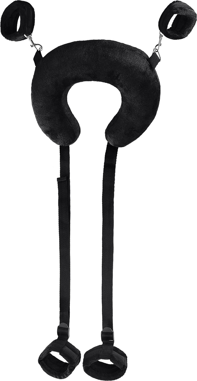 Nevamel ® Anonymo Bdsm Sabitleme Kemeri #0701 Yastıklı, Kadife, Siyah, 127 cm (KOD:0701) görsel 3