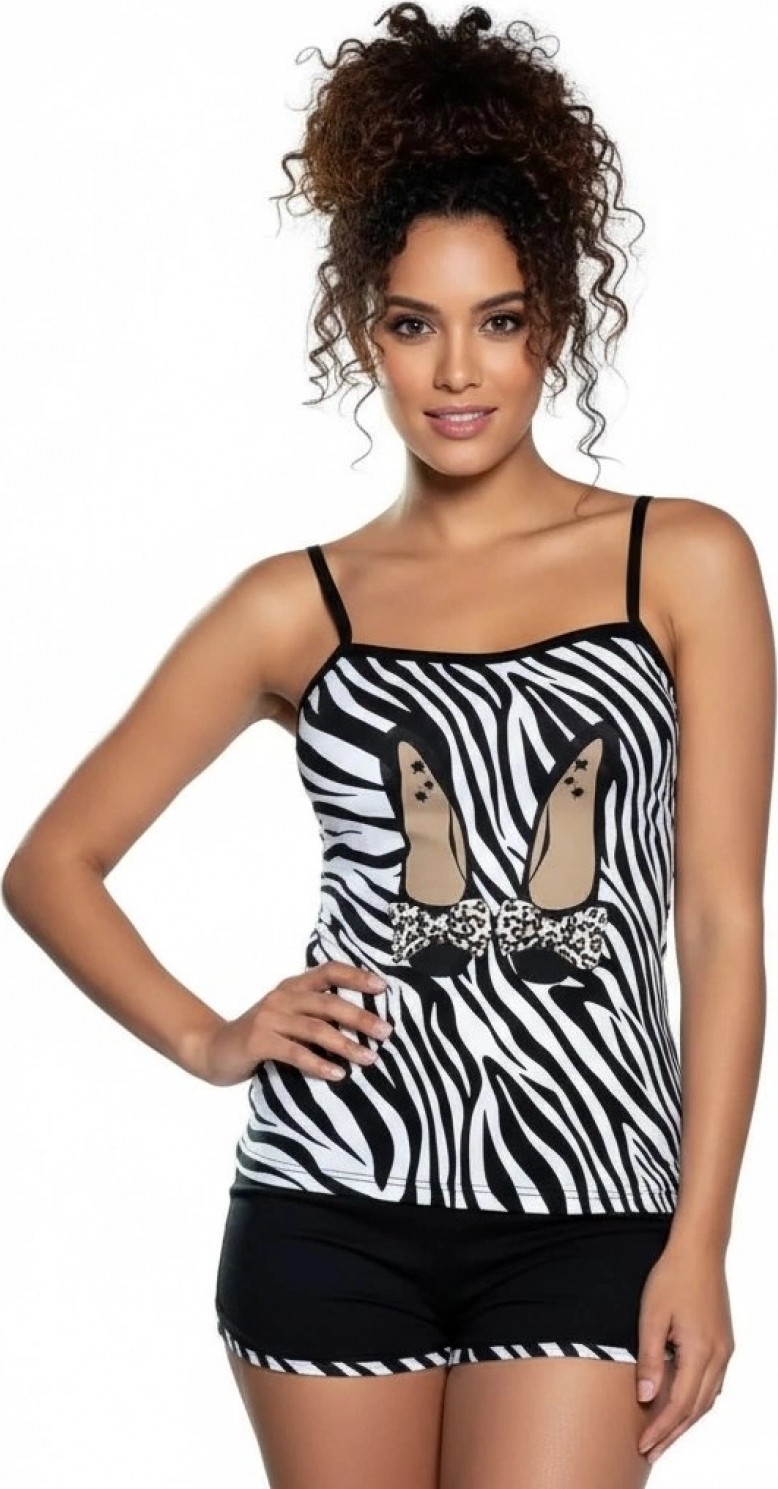 Pileli Store 2476 Berrak Zebra Baskı Bayan Takım
