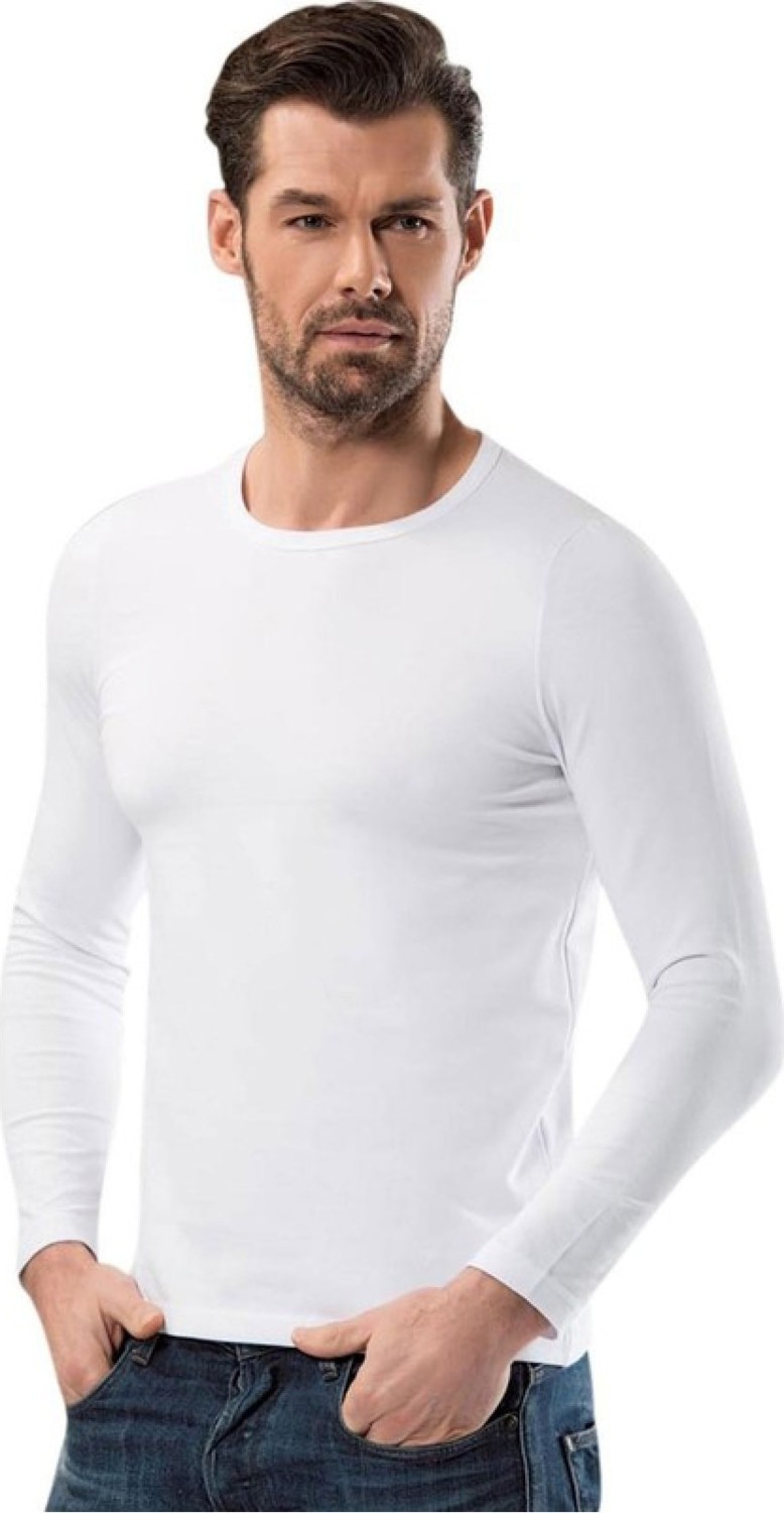 Tutku Elit Erkek Beyaz Uzun Kollu Fanila 3 Adet-Beyaz-2xl