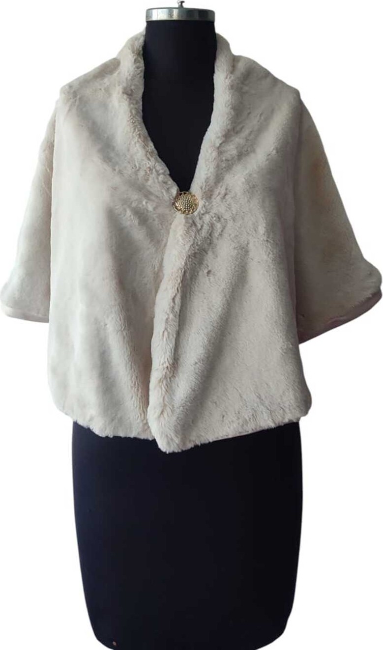 Moda Nur Bolero Pelerin, Kürk Bolero, Taş Renk Bolero ,gelin Pelerin. 1.40*50