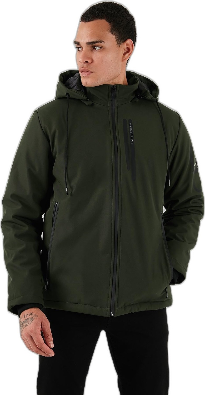 Die Grup Buratti Regular Fit Çıkarılabilir Kapüşonlu Cepli Mont Erkek Mont 497ALBERT