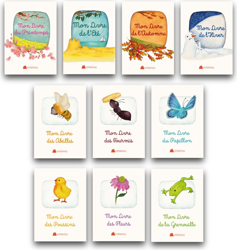 Kumdan Kale Yayınları Les Saisons Et La Nature – Fransızca Mevsimler ve Doğa Seti (0-6 Yaş) 10 Kitap