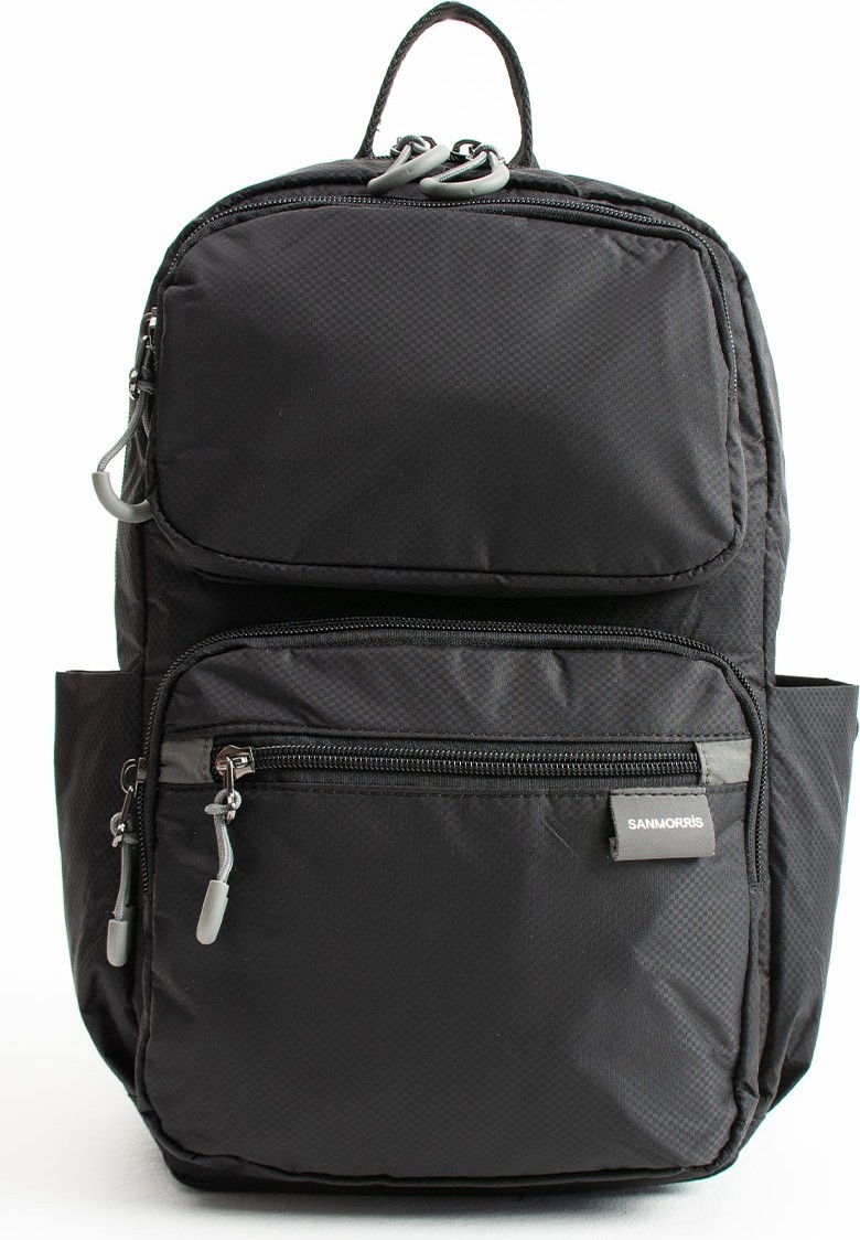 Sanmorris Unisex Suya Dayanıklı Paraşüt Kumaş 5 Bölmeli Laptop Bölmeli Seyahat ve Okul Çantası SI-6032