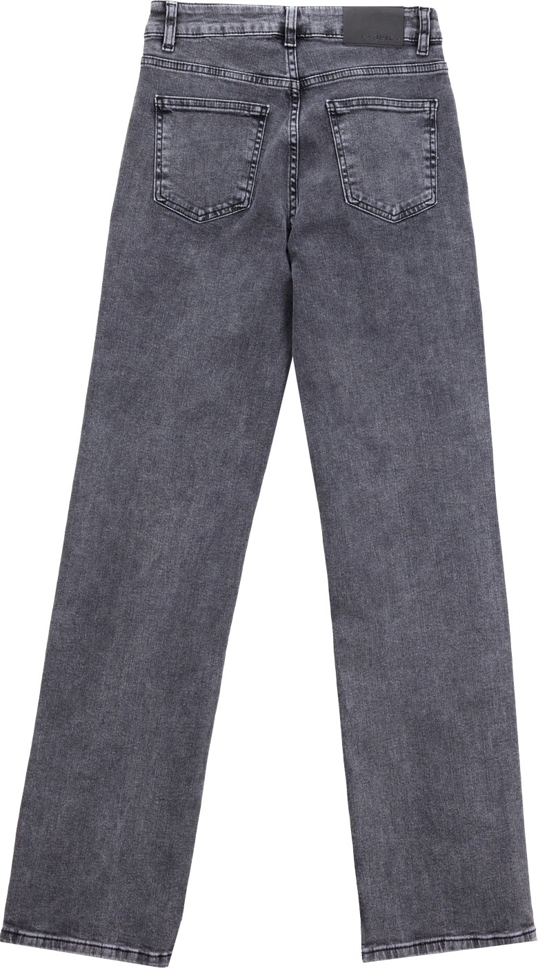Fabrika Yüksek Bel Normal Paça Regular Straight Antrasit Kadın Denim Pantolon F5WL-PNT0192 görsel 5