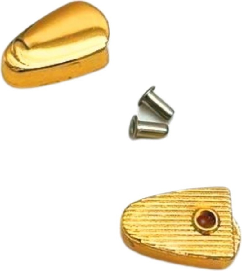 Angel Çanta Aksesuar Light Gold Renk Fermuar Stop Büzgü Ucu 2 Adet görsel 2