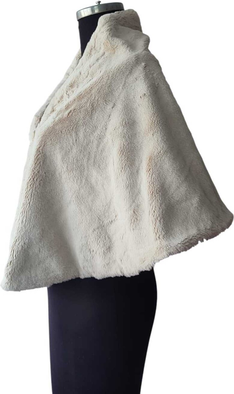 Moda Nur Bolero Pelerin, Kürk Bolero, Taş Renk Bolero ,gelin Pelerin. 1.40*50 görsel 3