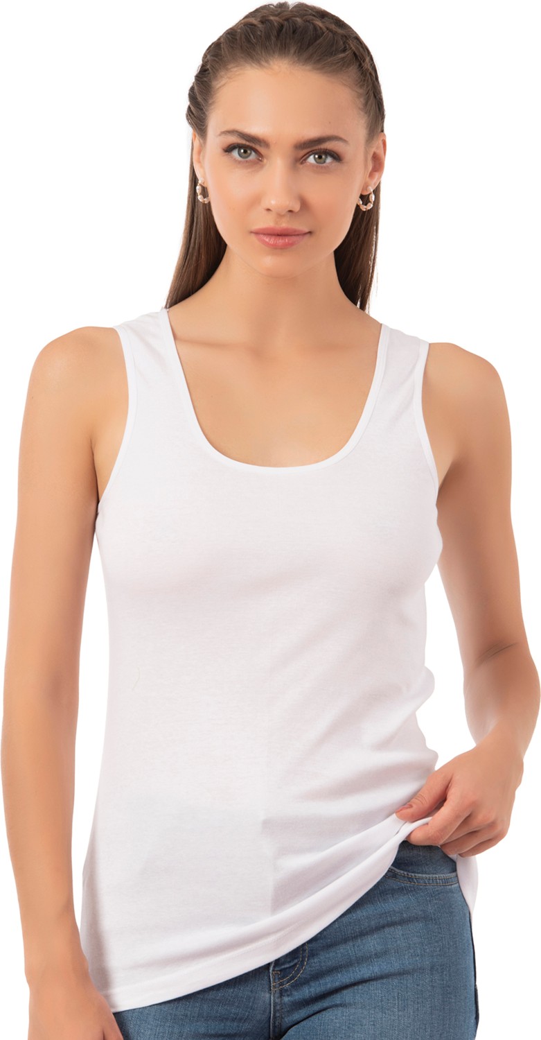 Özkan Underwear Özkan 0111 6'lı Paket Kadın Pamuklu Ribana Esnek Biyeli Kalın Askılı Örme Atlet görsel 2