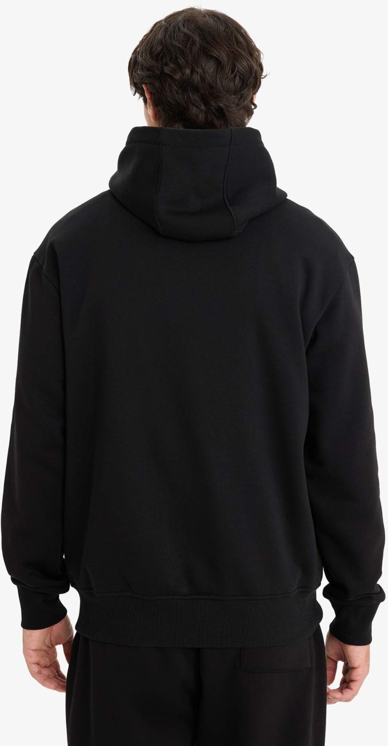 DeFacto Regular Fit Kapüşonlu İçi Yumuşak Tüylü Kanguru Cepli Basic Sweatshirt X8283AZ25AU görsel 7
