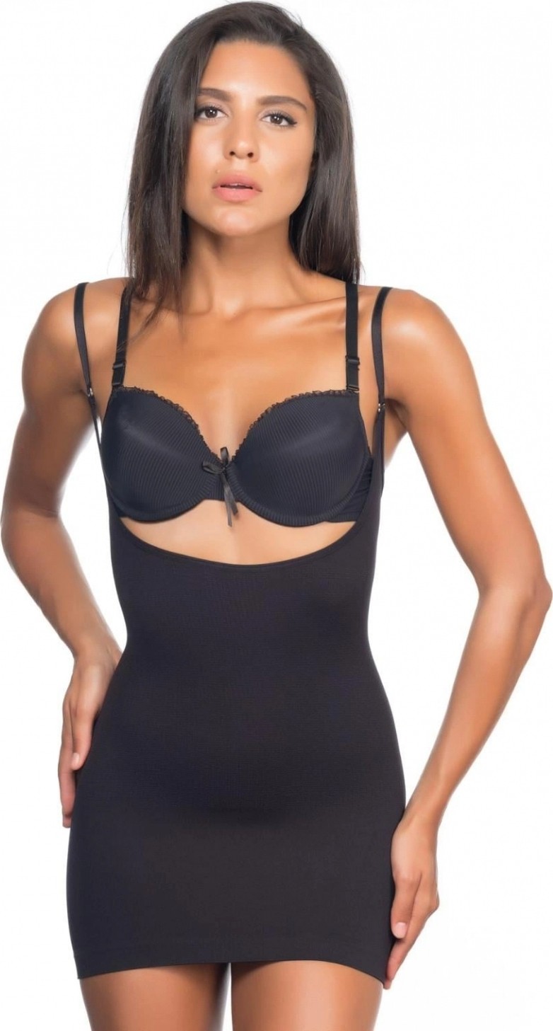Hace Bazaar Marsilyan™ Siyah Mı 5043 Göğsü Açık Masajlı Korse